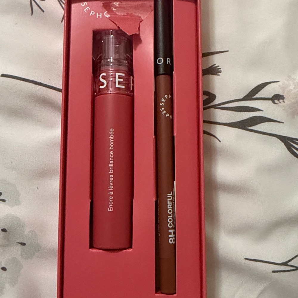 Sephora Totally Juicy Lip Tint & Lip Liner - Bright Pink - Picture 3 of 3